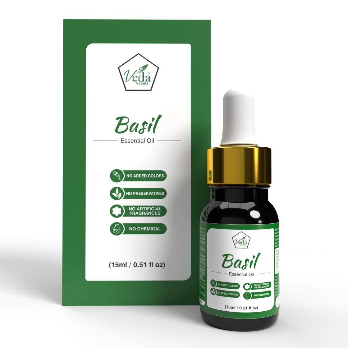 Veda Scents Basil Essential Oil
