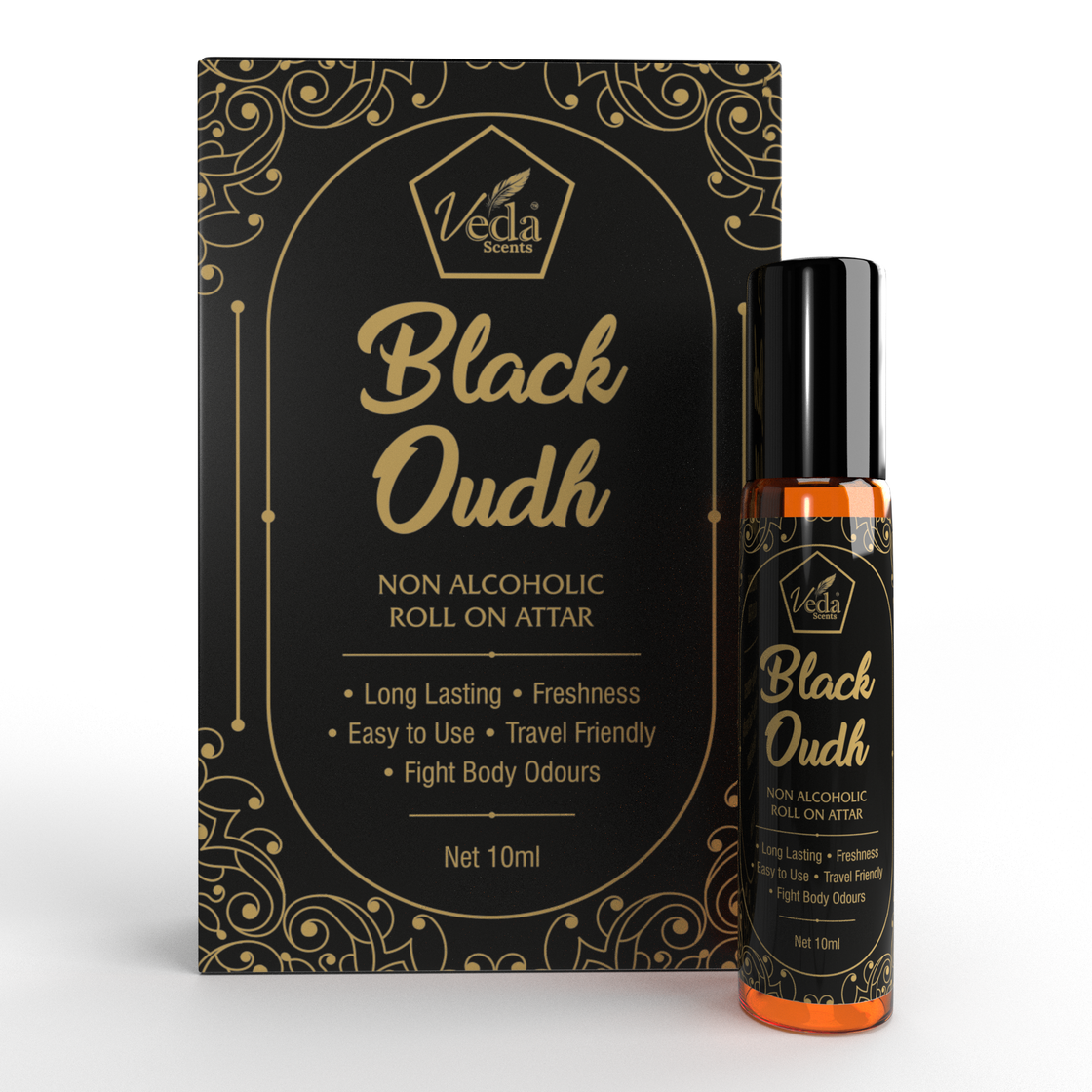 Veda Scents Black Oudh Roll On Attar 10ml