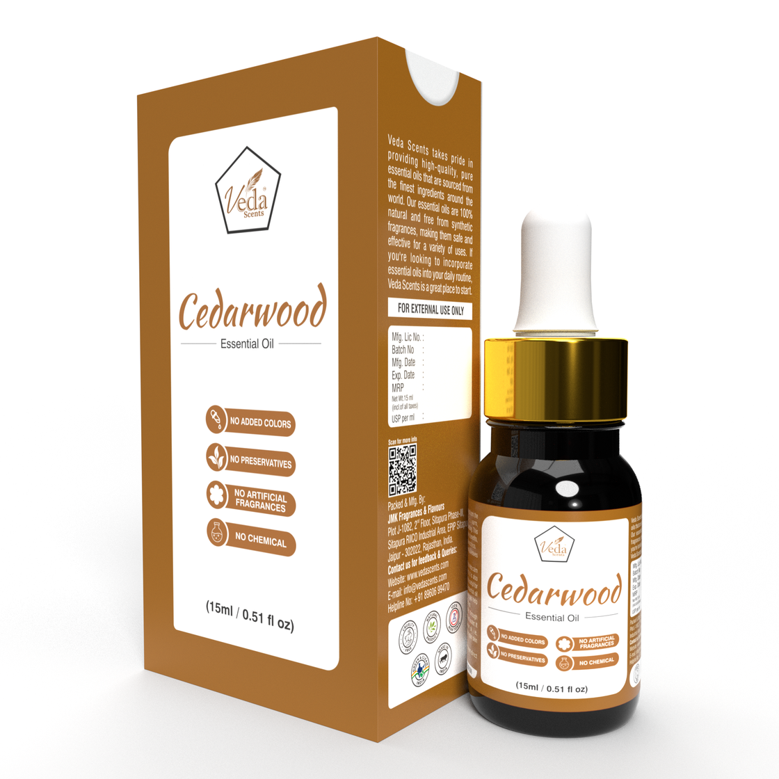 Veda Scents Cedarwood Essential Oil
