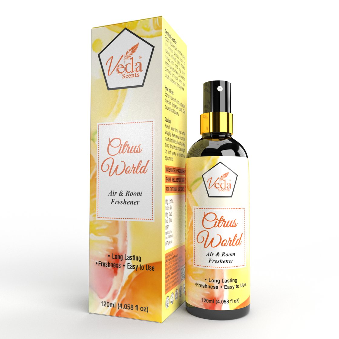 Veda Scents Citrus  World  Air & Room  Freshener