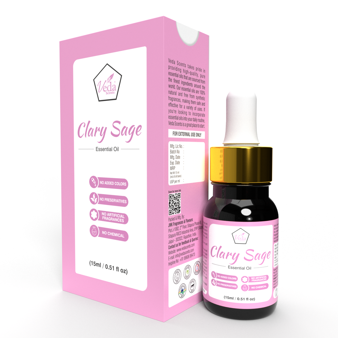 Veda Scents Clary Sage  Essential  Oil