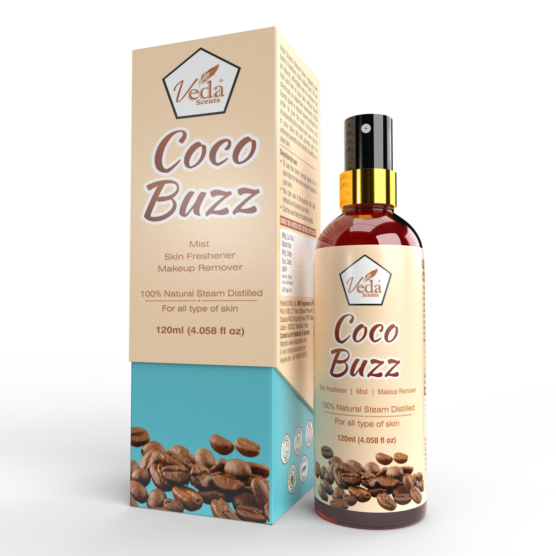 Veda Scents Coco Buzz Skin Freshener Makeup Remover