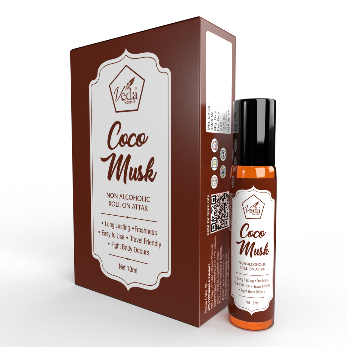 Veda Scents Coco Musk Roll On Attar