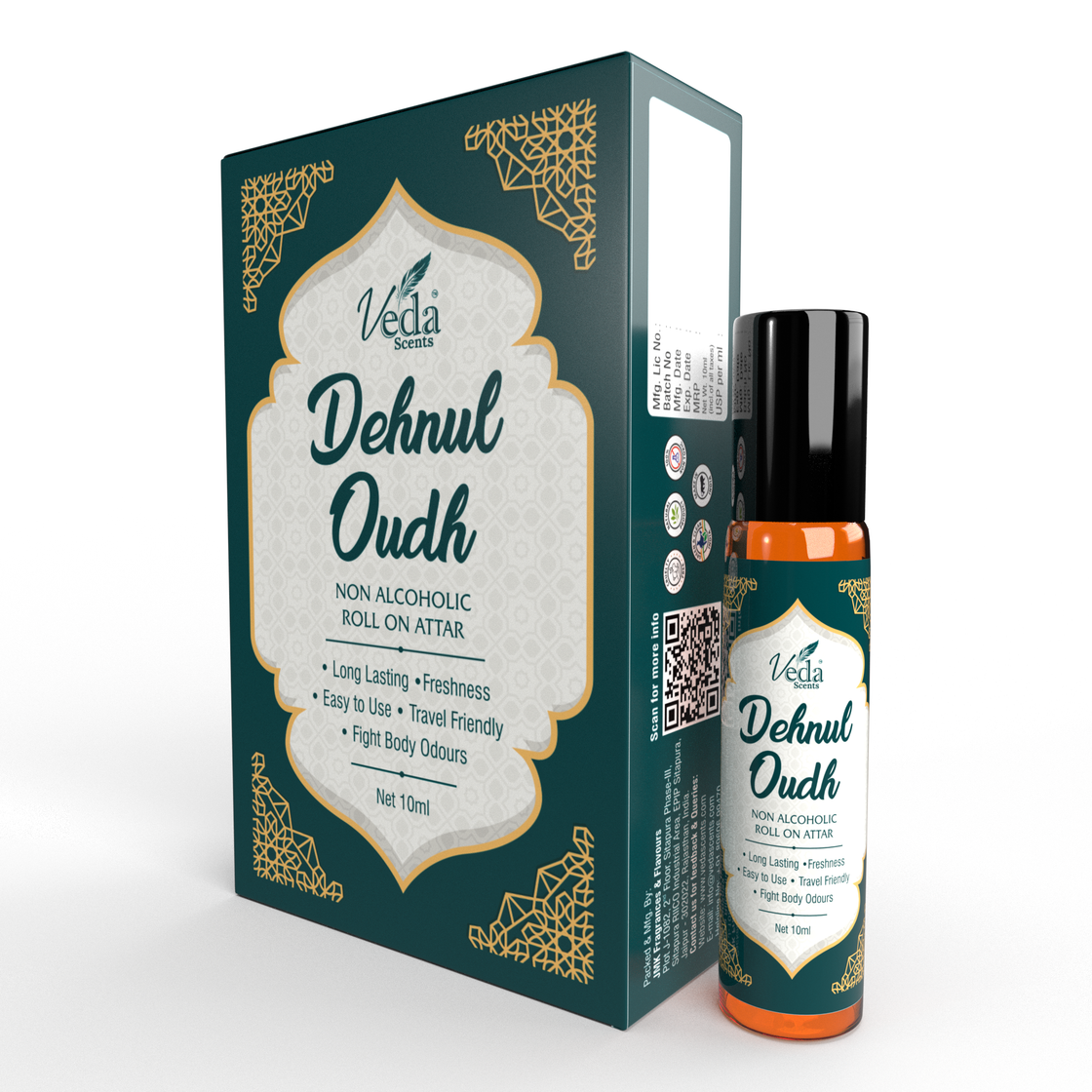 Veda Scents Dehnul Oudh Roll On Attar