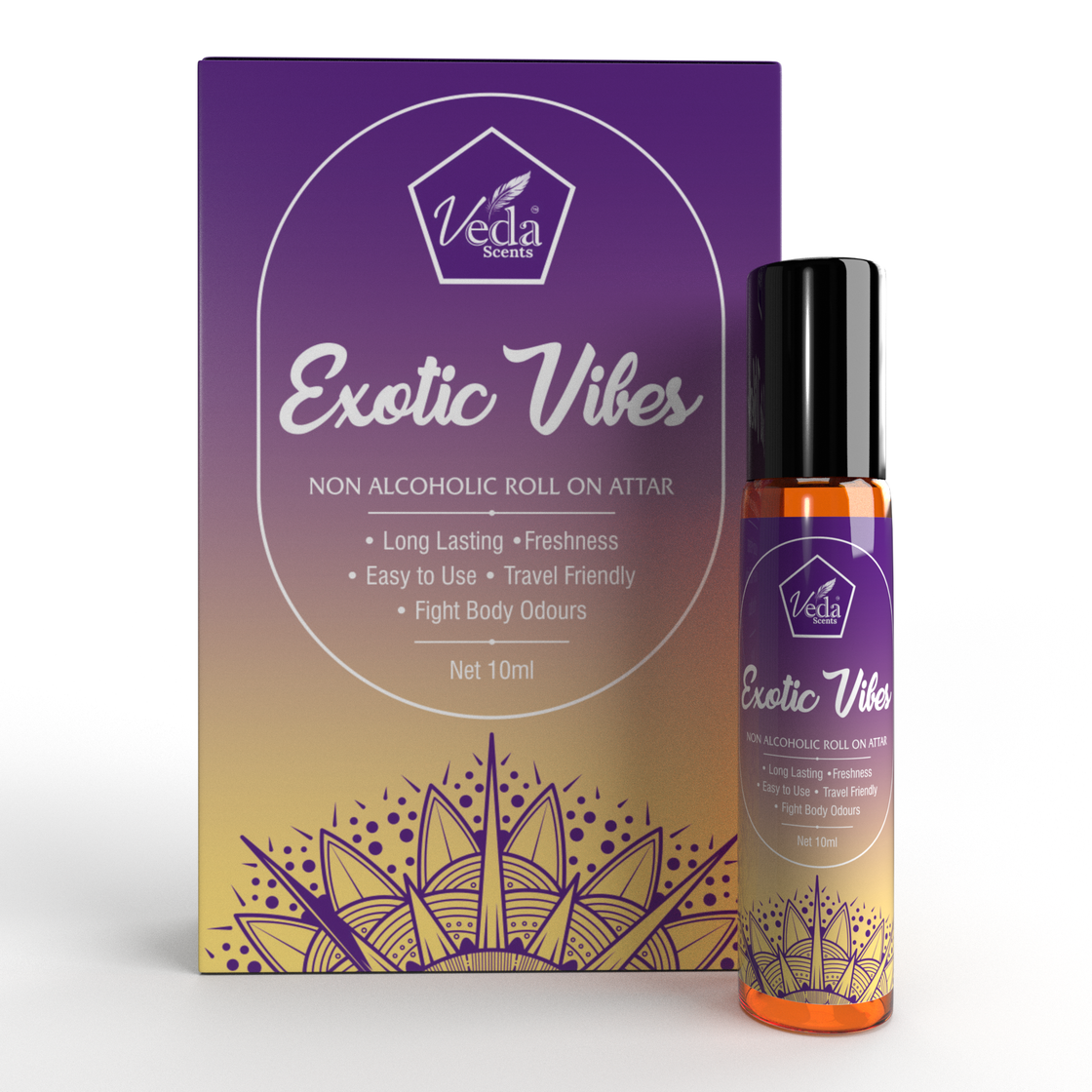Veda Scents Exotic  Vibes Roll On  Attar