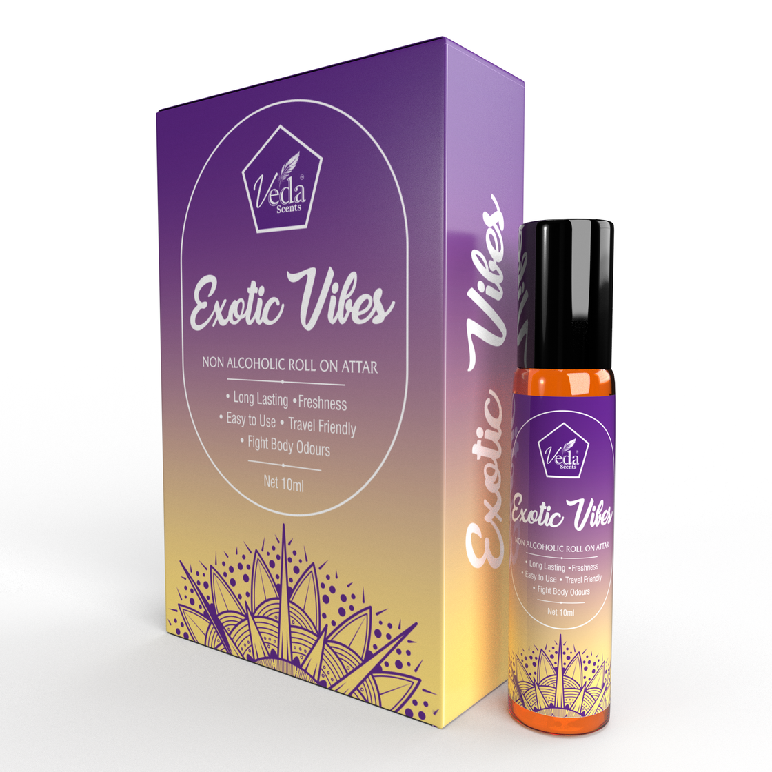 Veda Scents Exotic  Vibes Roll On  Attar