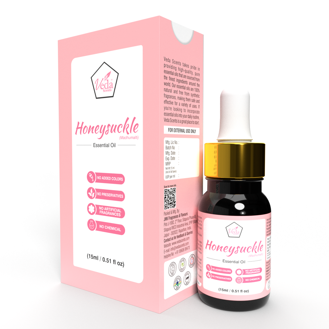 Veda Scents Honey Suckle  Essential Oil