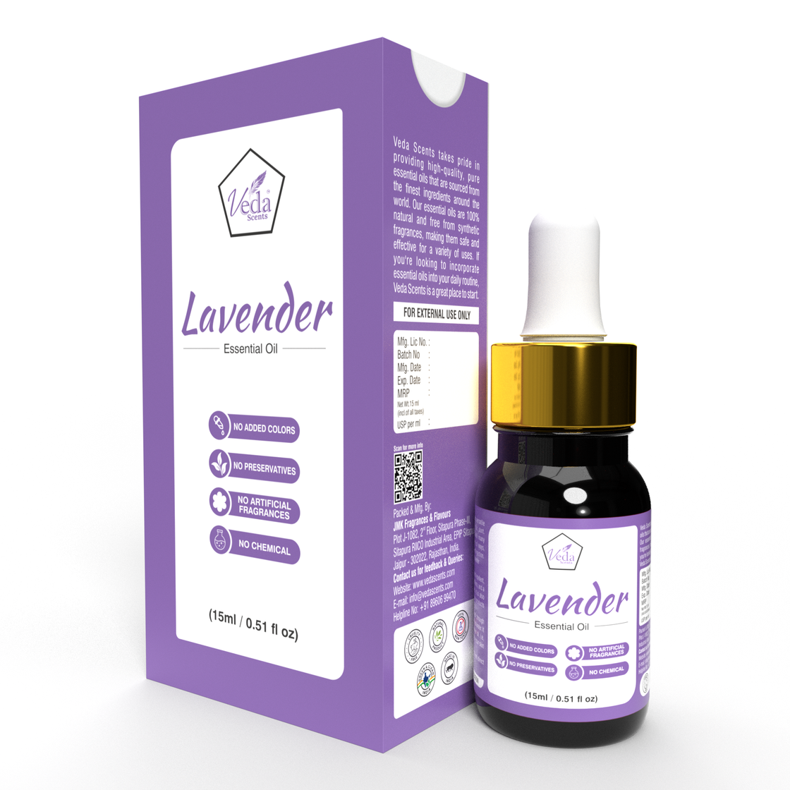 Veda Scents Lavender Essential Oil