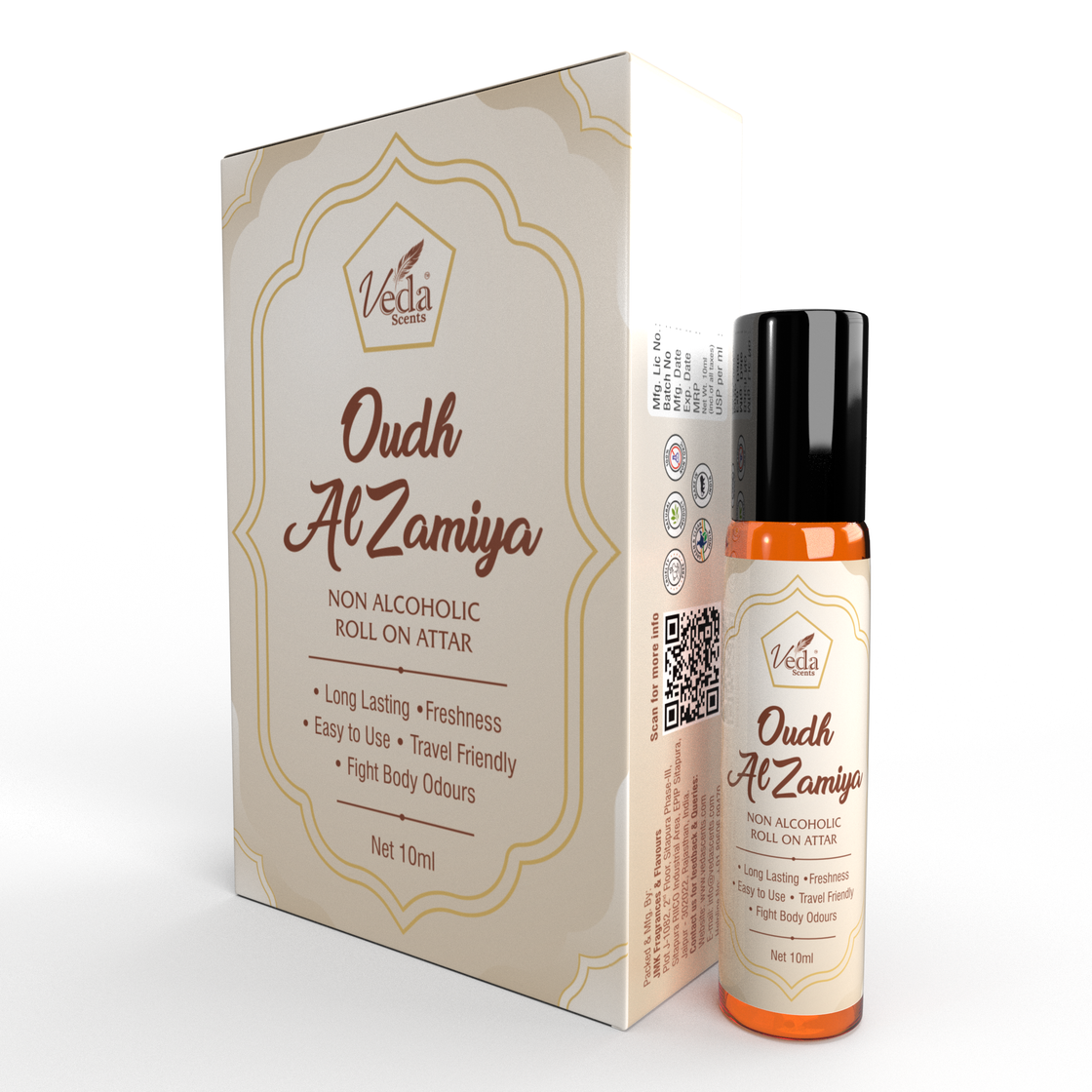 Veda Scent Oudh Al Zamiya Roll On Attar