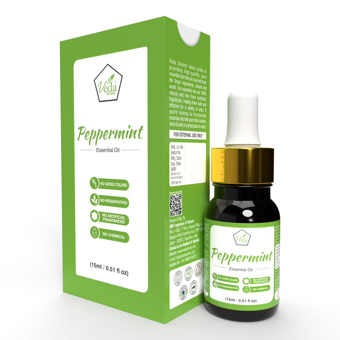 Veda Scents Peppermint Essential Oil