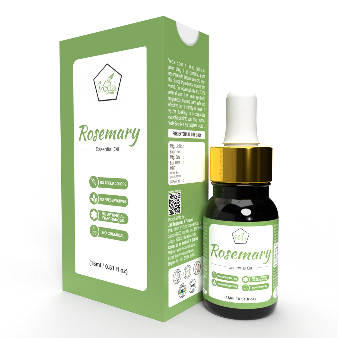 Veda Scents Rosemary Essential Oil