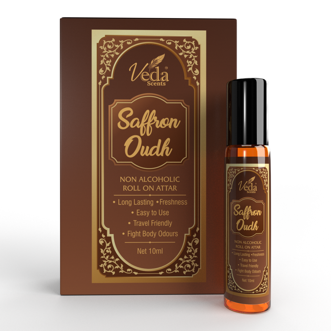 Veda Scents Saffron Oudh  Roll On Attar