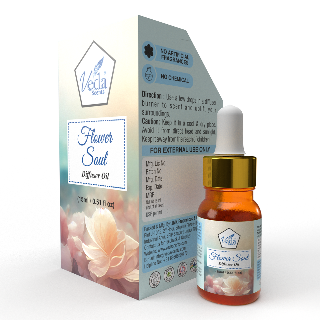 Veda Scents Flower Soul  Diffuser Oil