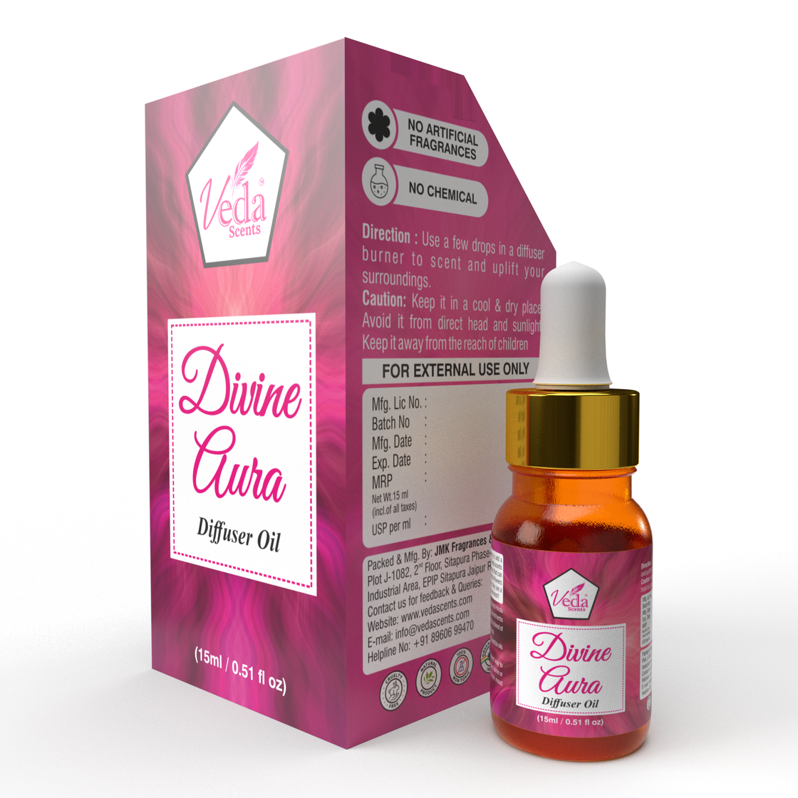 Veda Scents Divine Aura Diffuser Oil