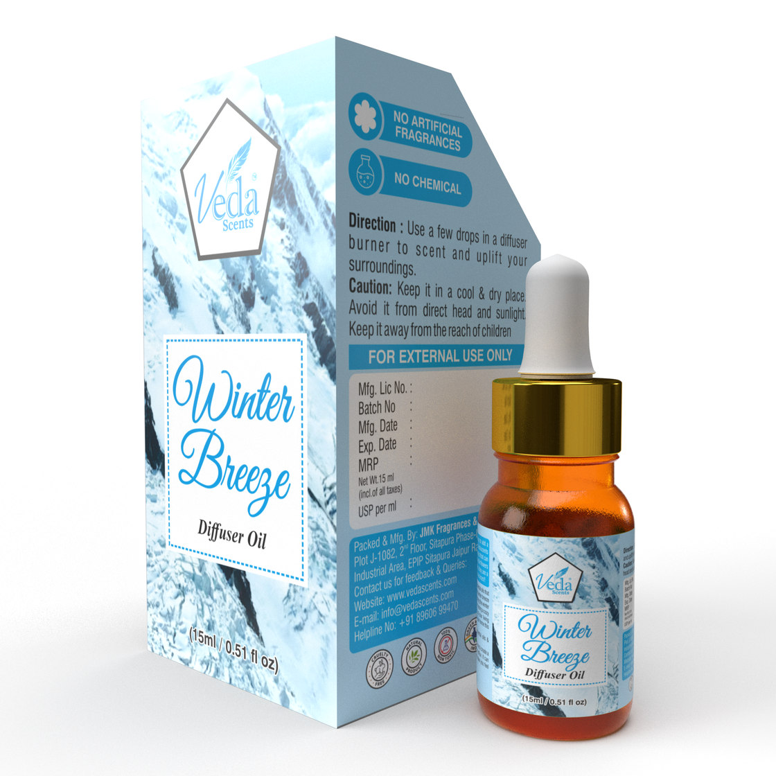 Veda Scents Winter Breeze Diffuser Oil