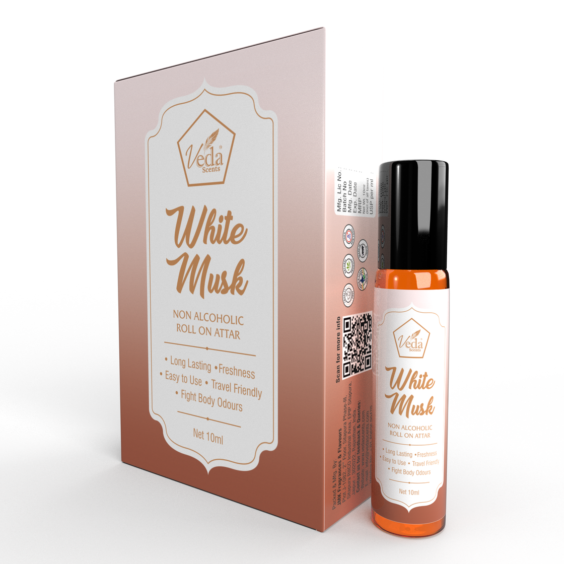 Veda Scents White Musk Roll On Attar